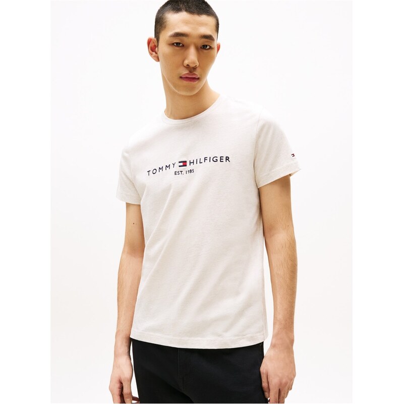 Tričko Tommy Hilfiger Oatmilk 8998830