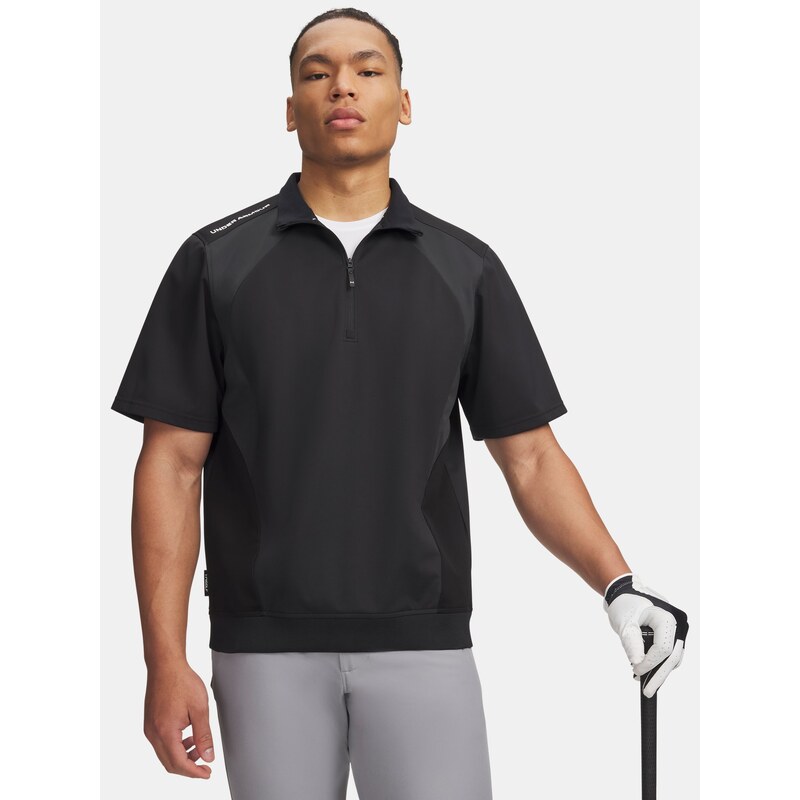 Triko Under Armour Drive Wind SS 1/2 Zip Man Black 3XL