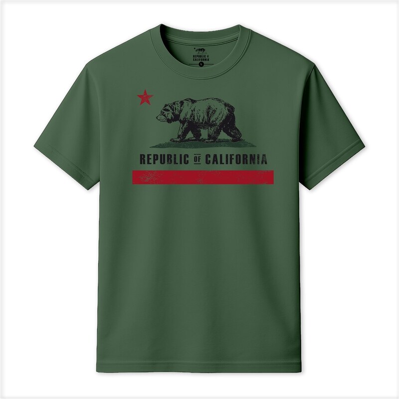 Tričko Republic of California Military Green 6731317