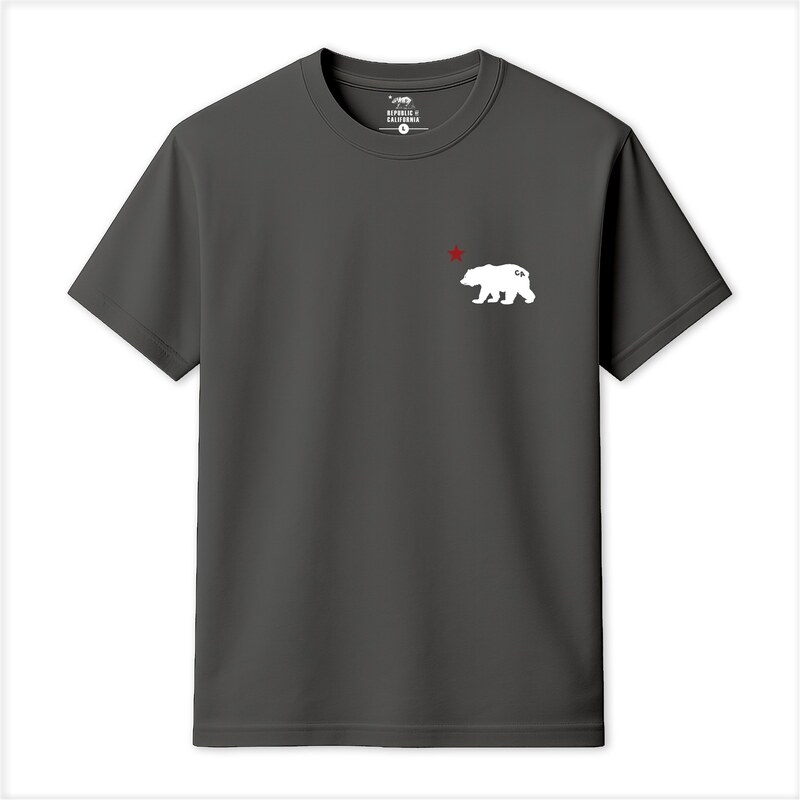 Tričko Republic of California Charcoal 900027