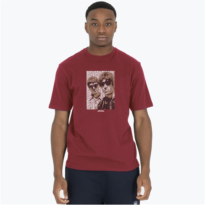 Tričko Peaceful Hooligan Dark Red 9155114