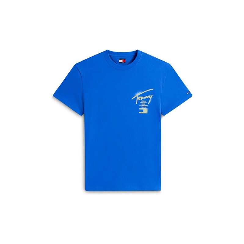 Tričko Tommy Jeans Sig City Blue 117910