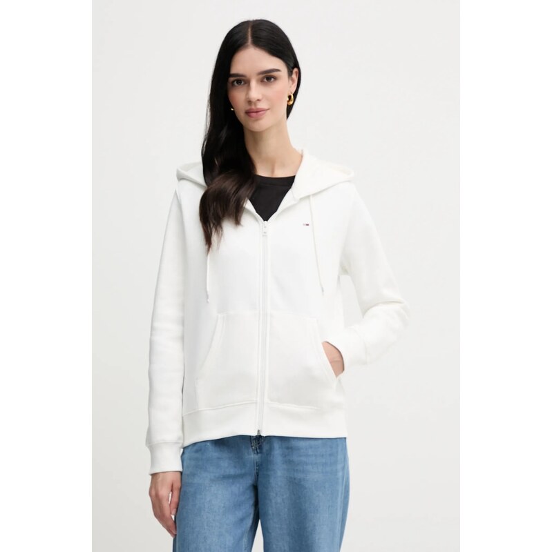 Tommy Jeans rozepínací mikina dámská s bavlnou