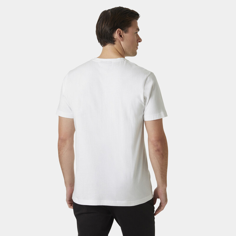 Pánské Tričko s krátkým rukávem HELLY HANSEN CORE T-SHIRT 2.0 54598_001 – Bílá