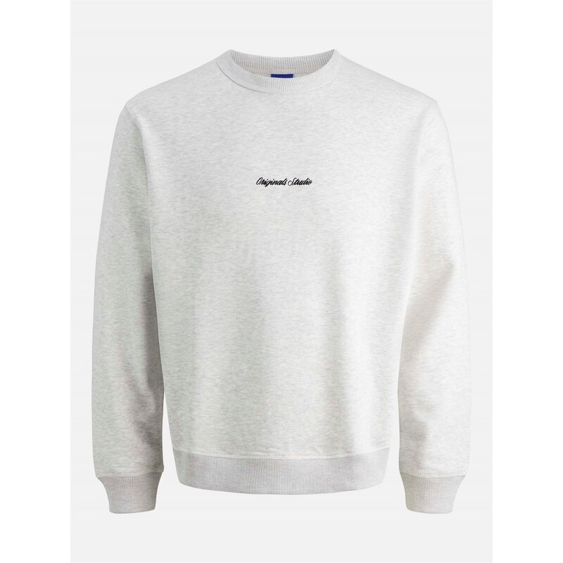 Mikina Jack and Jones White Melange 2026376