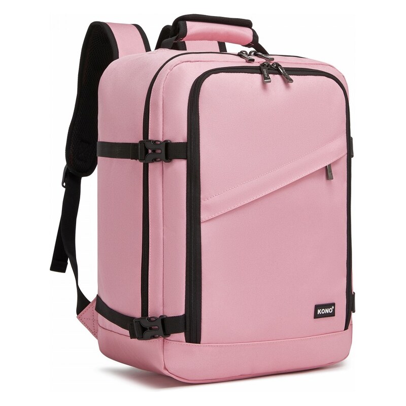 Konofactory Růžový odolný batoh do letadla Transporter - vel. M