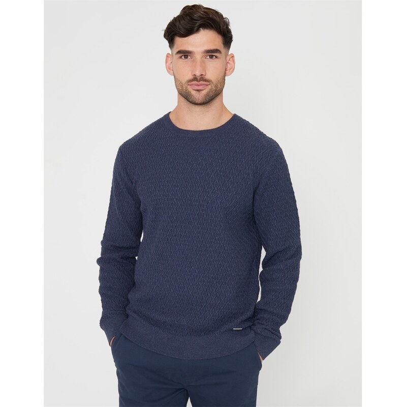 Svetr Threadbare Denim Blue 7769731