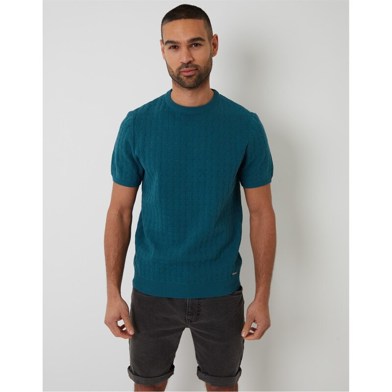 Svetr Threadbare Blue Green 728899