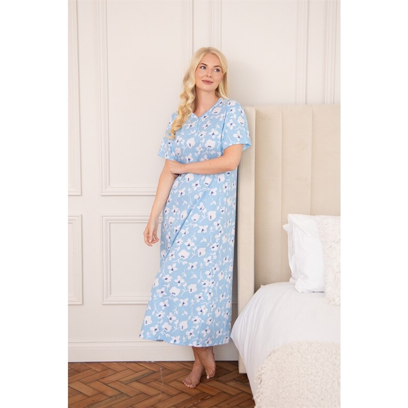 Šaty Camille Blue White Fl 7075294