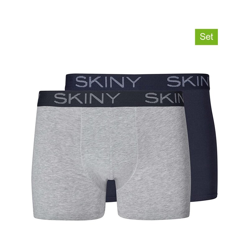 Boxerky Skiny Dunkelblau/ Grau 8208690