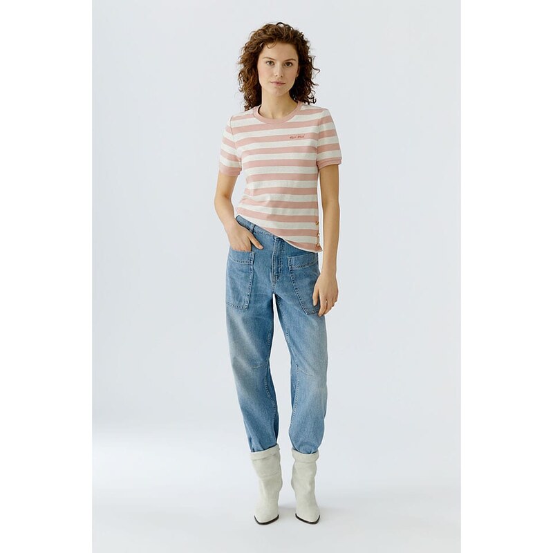 Tričko Oui Creme/ Rosa 959535