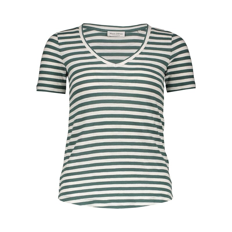 Tričko Marc O'Polo Grün/ Weiß 2303948