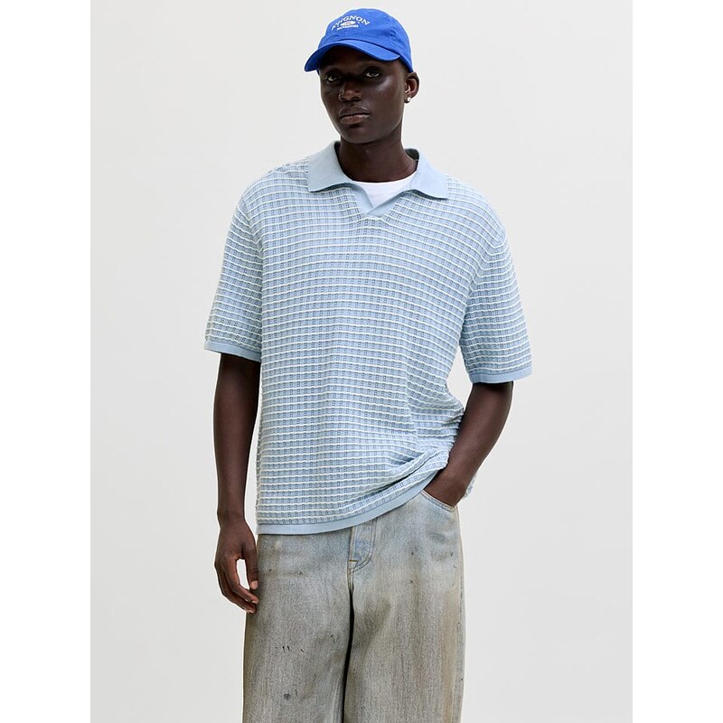 Tričko Jack & Jones Hellblau 4310268