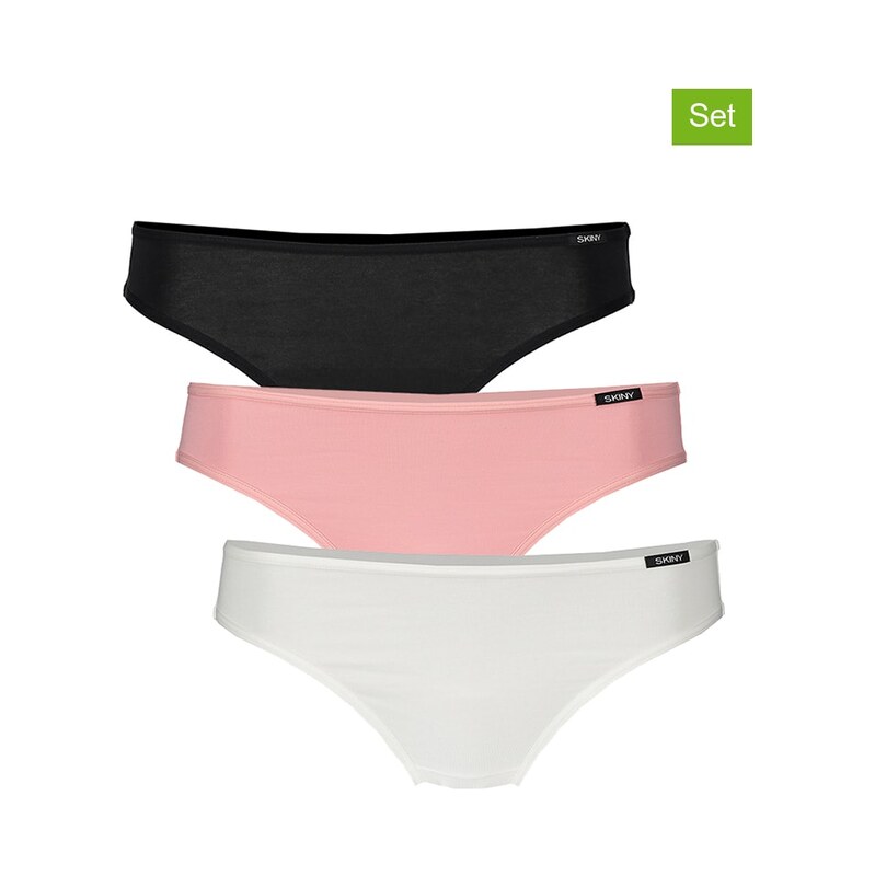 Kalhotky Skiny Weiß/ Schwarz/ Rosa 319424
