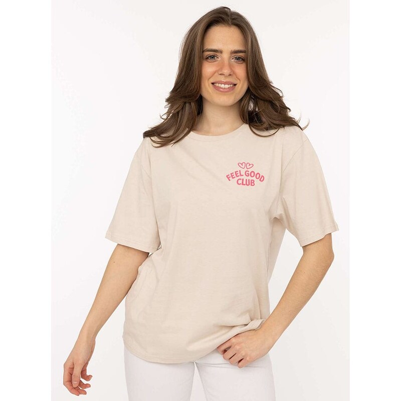 Tričko Zwillingsherz Beige 9723038