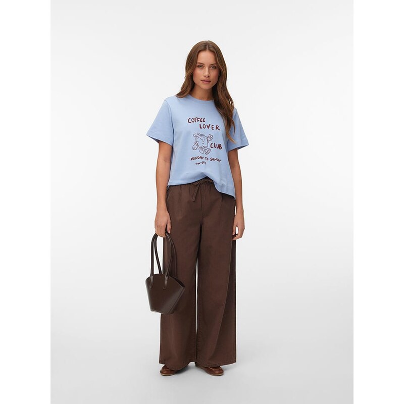 Tričko Vero Moda Hellblau/ Bordeaux 6303826