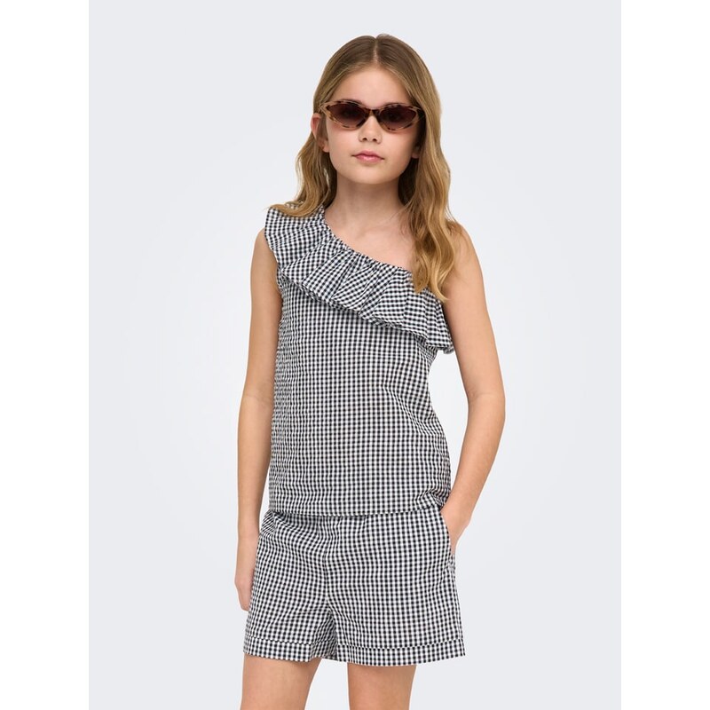Tričko KIDS ONLY Weiß/ Schwarz 5320662