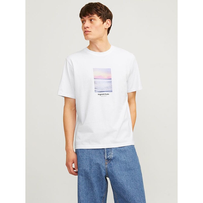 Tričko Jack & Jones Weiß 9991222