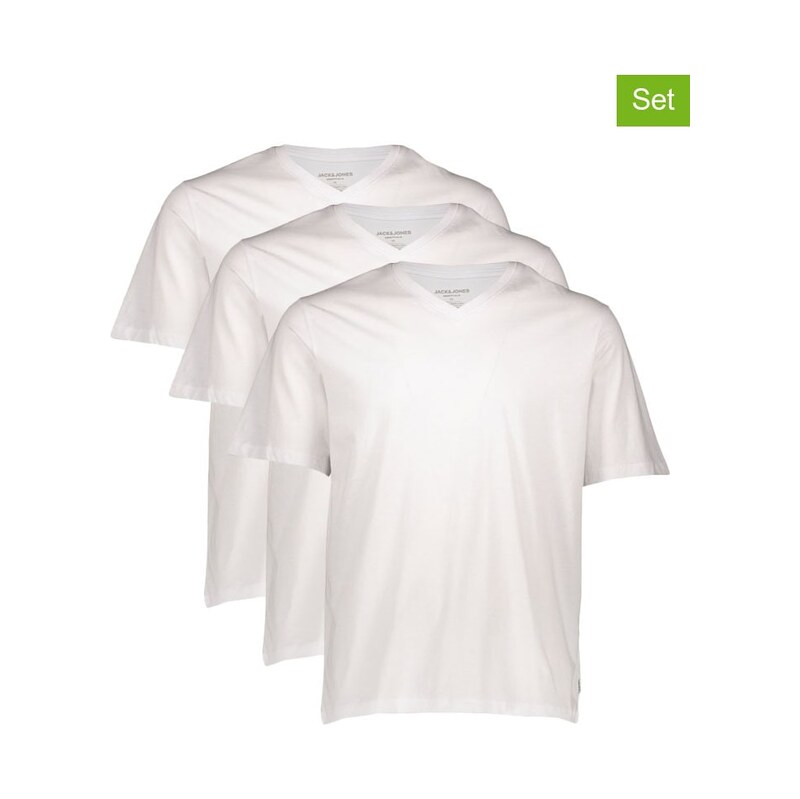 Tričko Jack & Jones Weiß 1354941