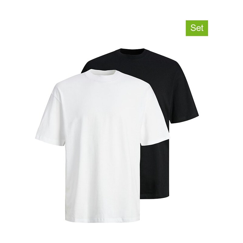 Tričko Jack & Jones Weiß/ Schwarz 8092657