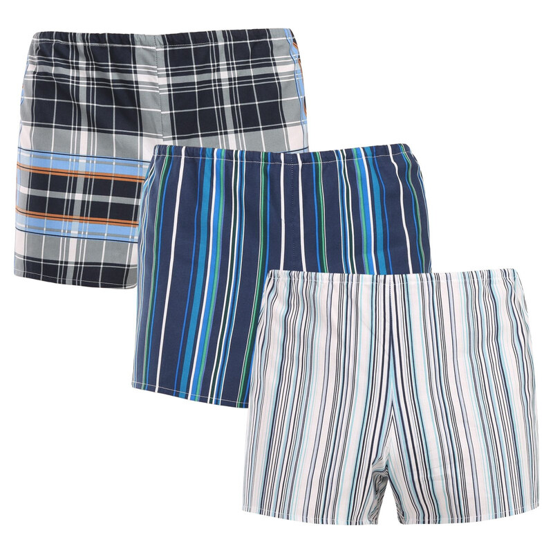 3PACK klasické pánské trenky Foltýn vícebarevné nadrozměr