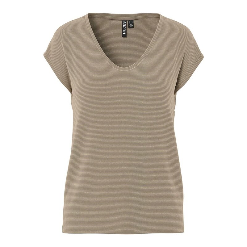 Tričko Pieces Taupe 8233183 115286590