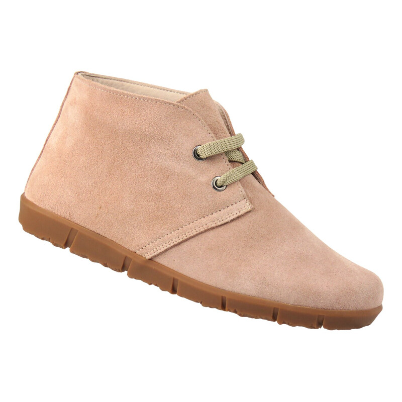 Barefoot kožené minimalistické dámské kotníkové boty - Nika Komfort 115567141