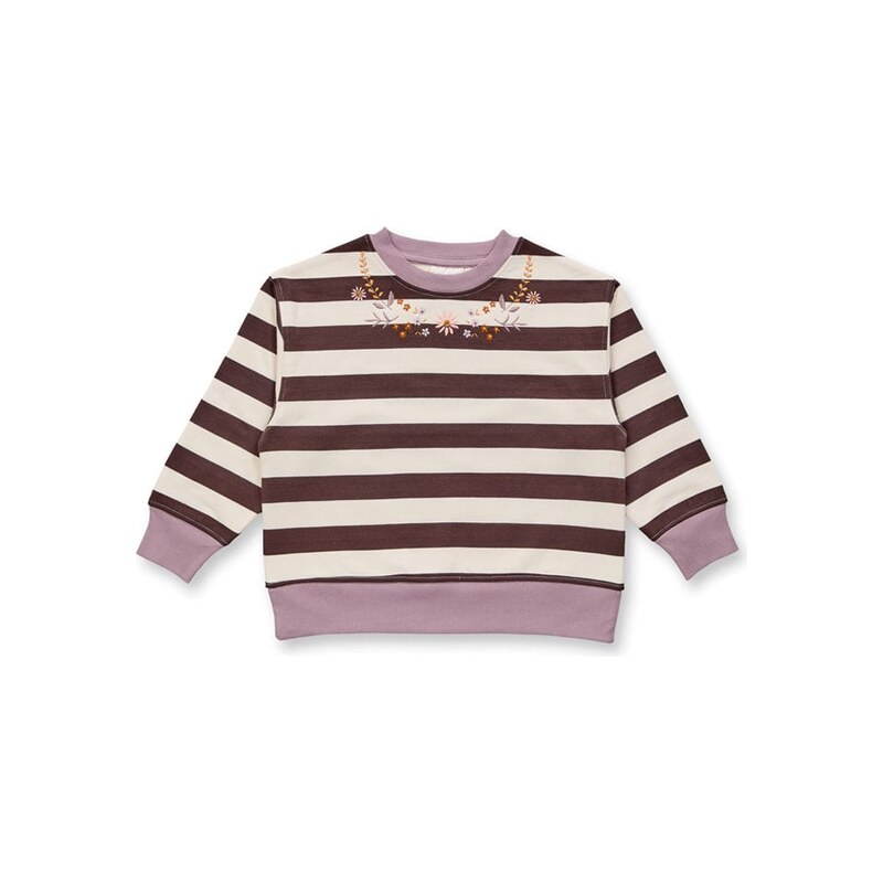 Dětská mikina Sense Organics Dunkelbraun/ Mauve 474544
