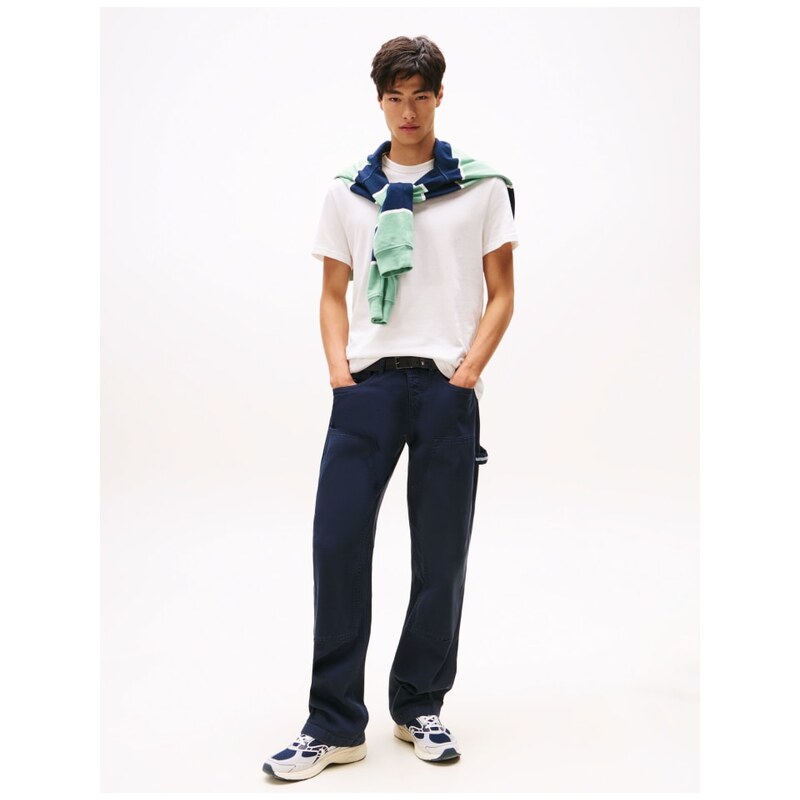 Tričko TOMMY JEANS Weiß/ Grün 321342