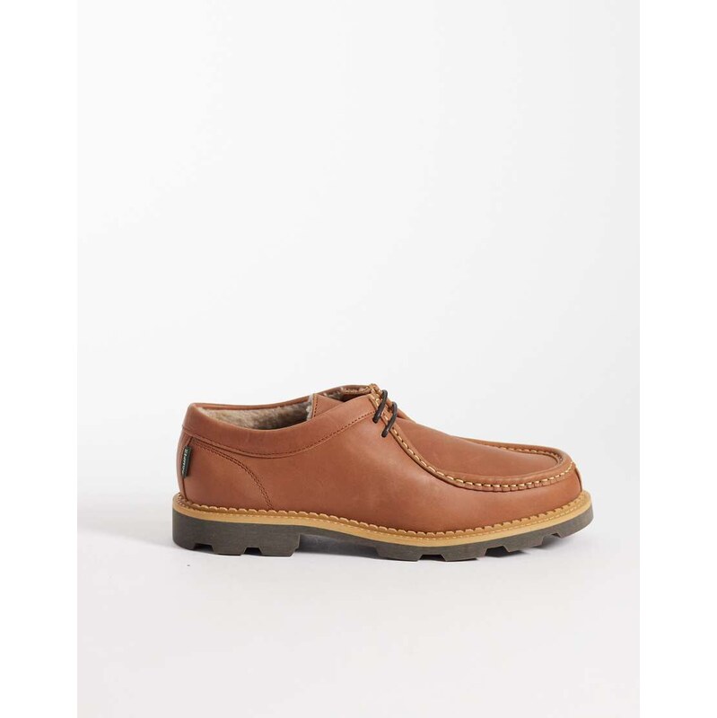 Pompeii UK Pompeii latymer leather apron shoes in light brown