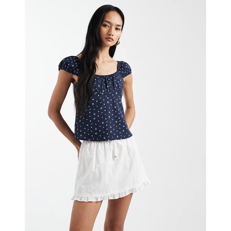 Cotton On edie low rise mini skirt in white