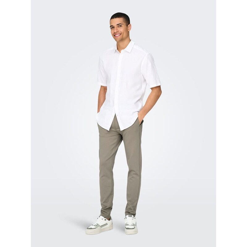 Kalhoty ONLY & SONS Khaki 652716