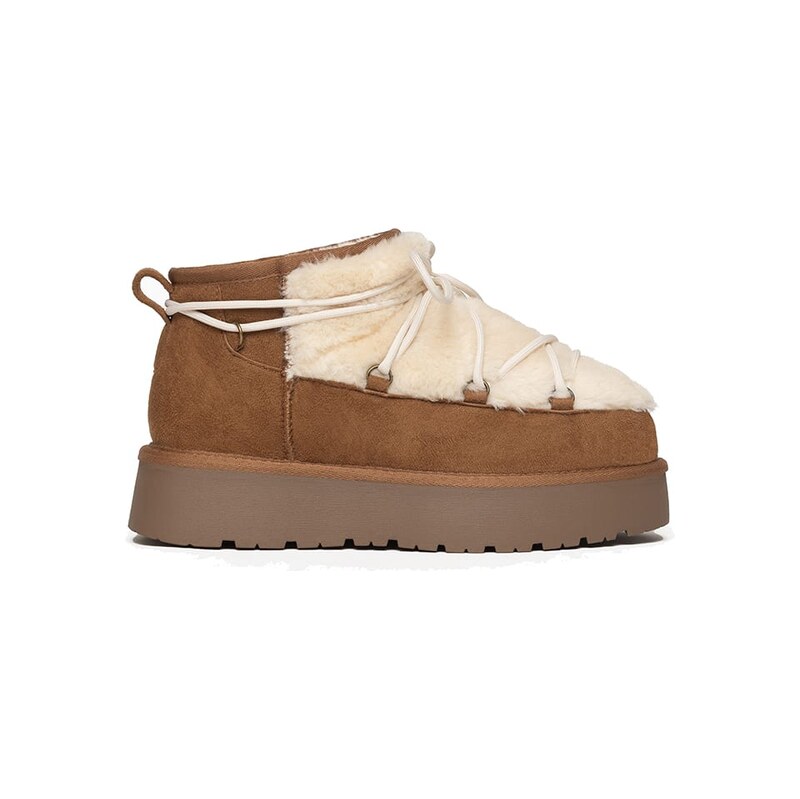 Boty ISLAND BOOT Hellbraun/ Creme 8865715
