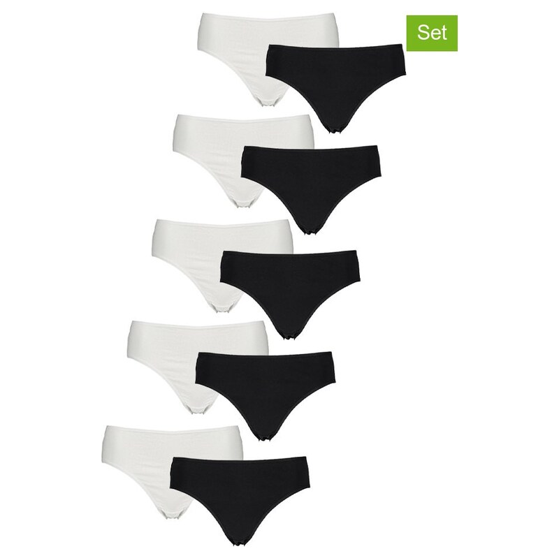 Kalhotky PETITE FLEUR Weiß/ Schwarz 9398285 115291262