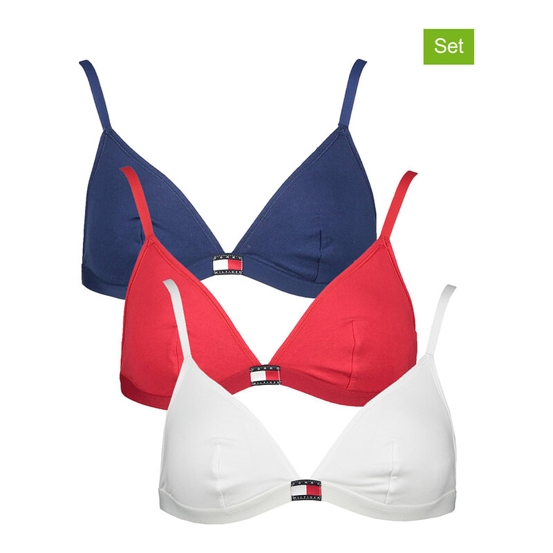 Podprsenka Tommy Hilfiger Weiß/ Dunkelblau/ Rot 9702032 115291847