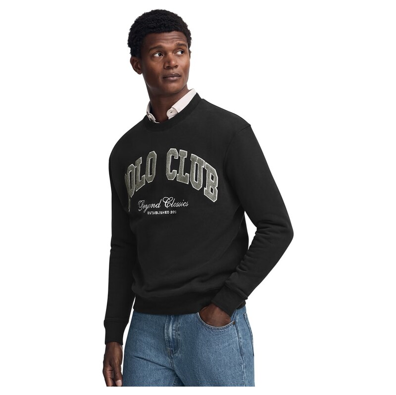 Mikina Polo Club Schwarz 783331