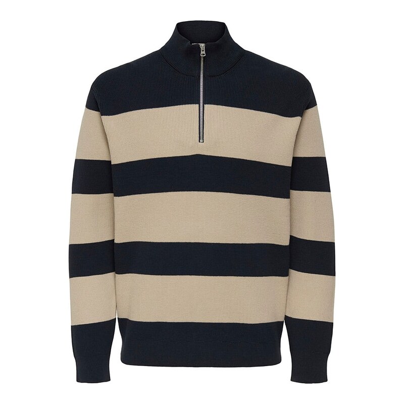 Svetr ONLY & SONS Schwarz/ Beige 6169808