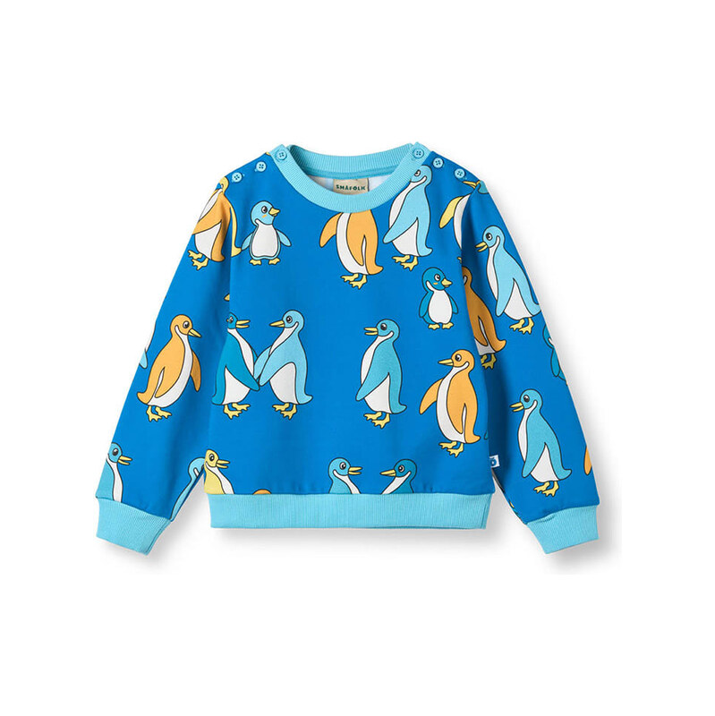 Dětská mikina Småfolk Blau 8139279