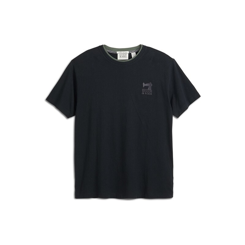 Tričko Scotch & Soda Schwarz 494444