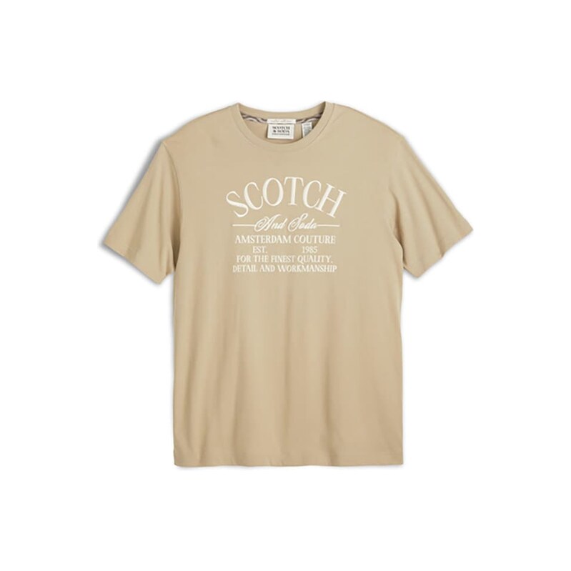 Tričko Scotch & Soda Beige 3349103