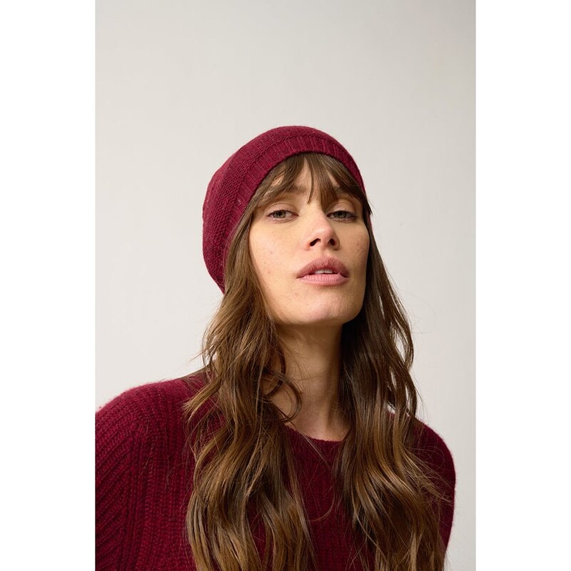 Čepice Perfect Cashmere Bordeaux 8080329