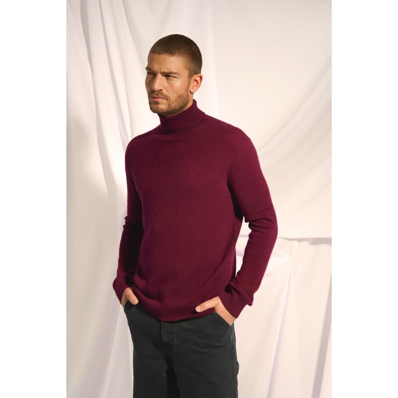 Svetr Just Cashmere Bordeaux 508501