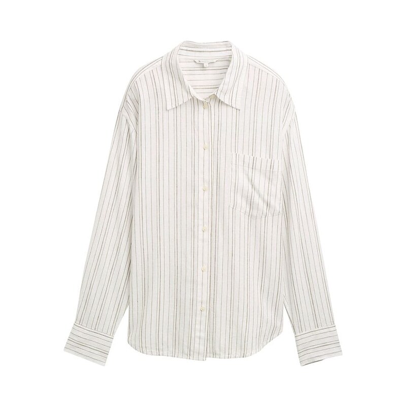 Košile TOM TAILOR Denim Creme/ Oliv 6331541 115295625