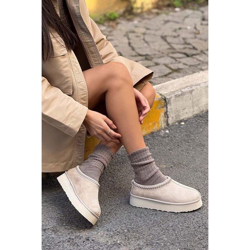 Boty trendyol Beige 9328375