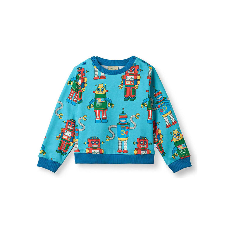 Dětská mikina Småfolk Blau 825942