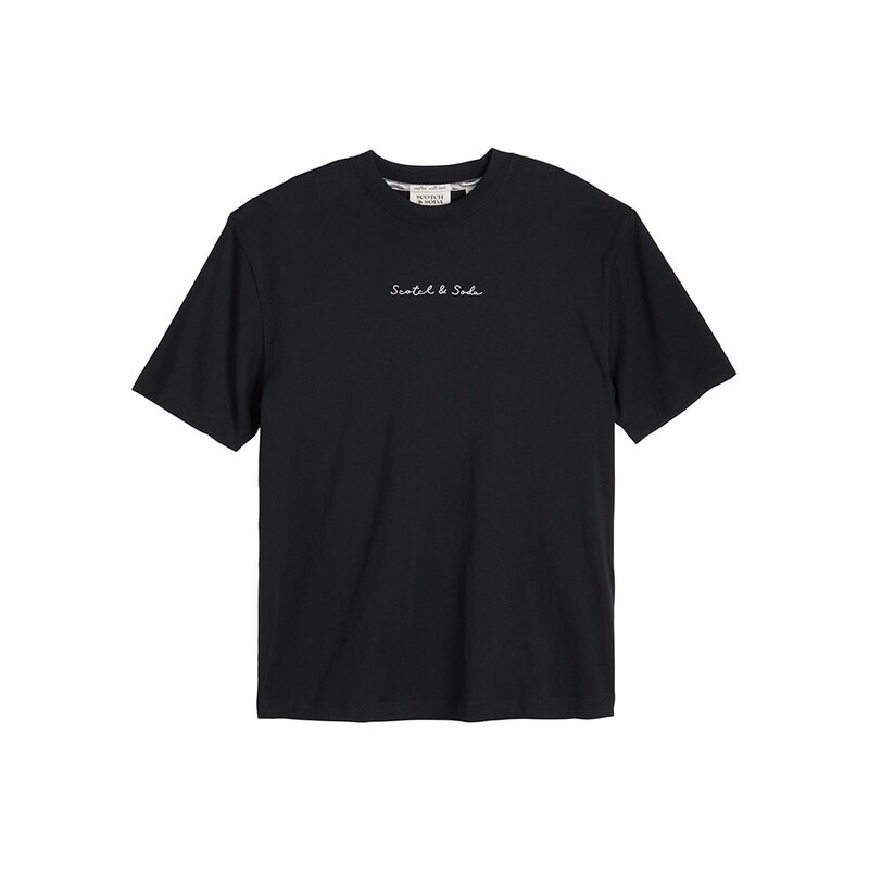 Tričko Scotch & Soda Schwarz 8881811