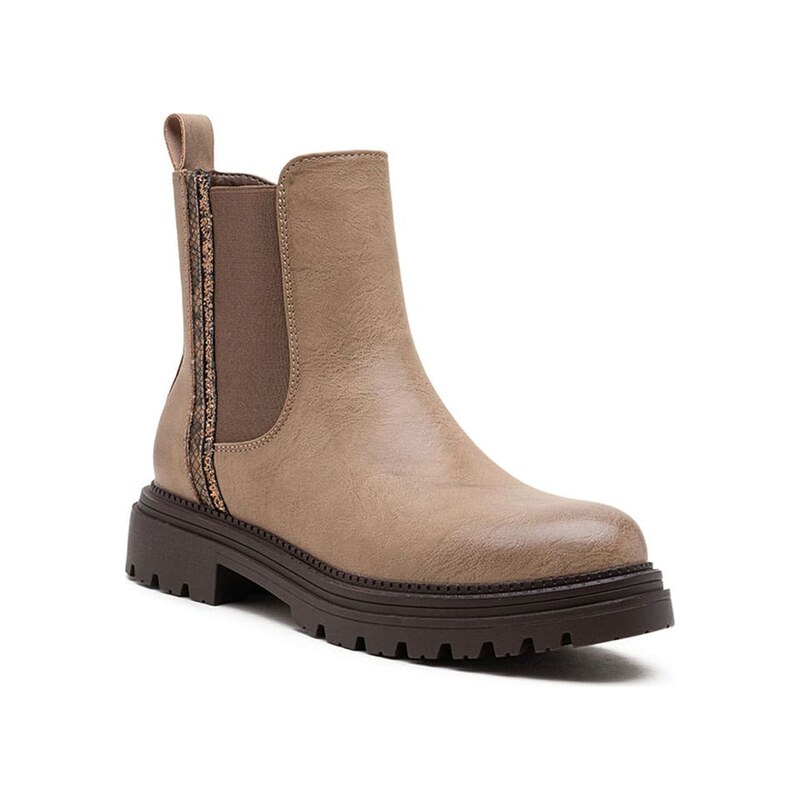 Kozačky Foreverfolie Khaki 6494859