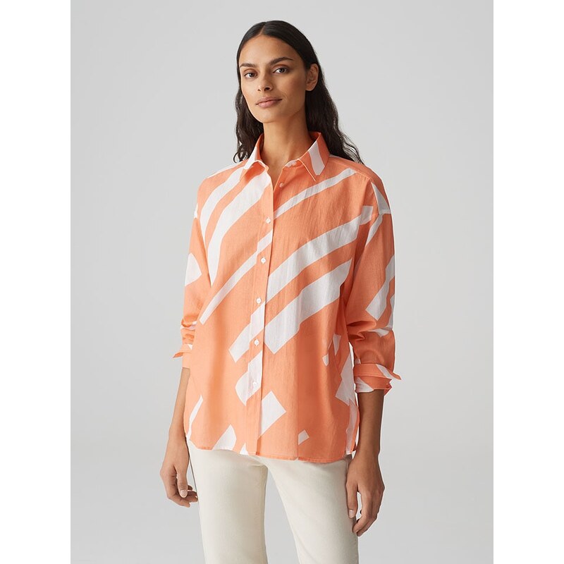 Košile OPUS Orange/ Weiß 7296653 115297709