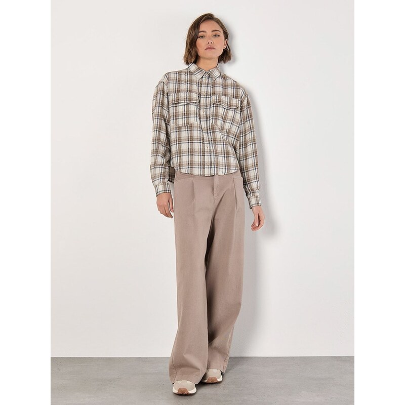 Košile Apricot Beige/ Weiß 268726