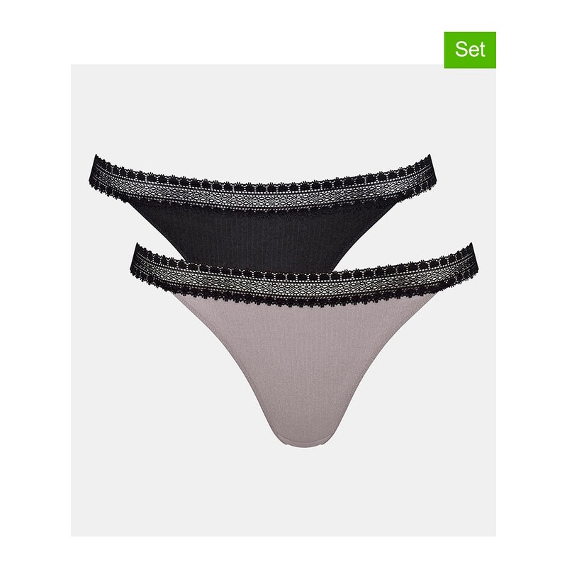 Kalhotky Sloggi Schwarz/ Grau 5233567